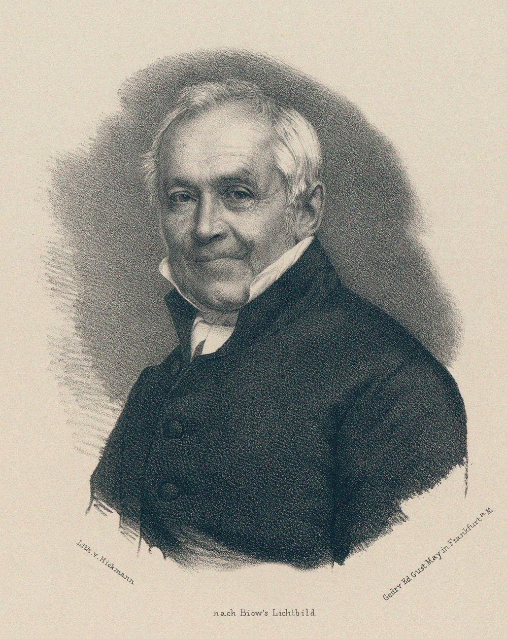 Porträt von Ernst Moritz Arndt, 1769-1860 von Unbekannt