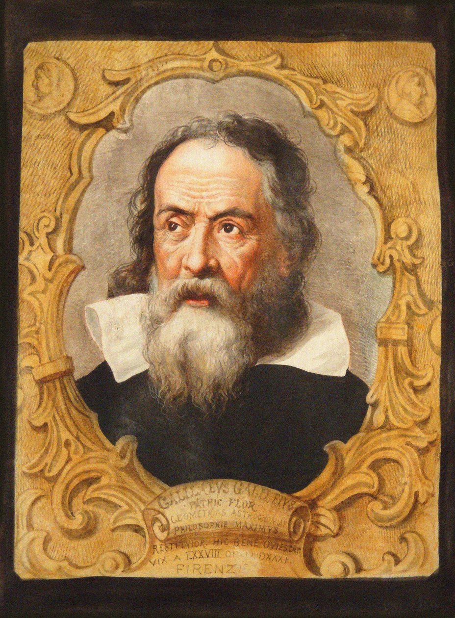 Porträt von Galileo Galilei von Unbekannt