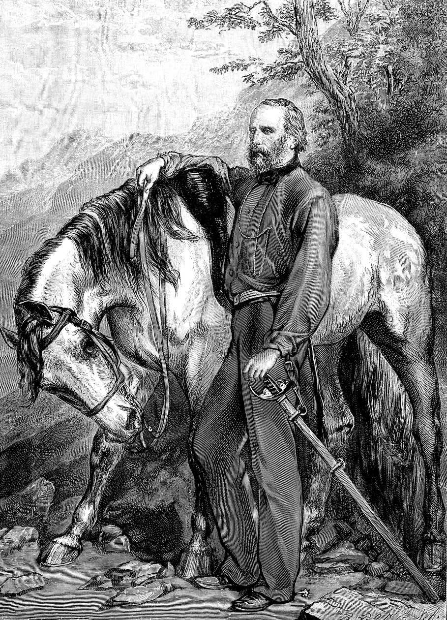 Porträt von Giuseppe Garibaldi 1807-1882, 1861 von Unbekannt