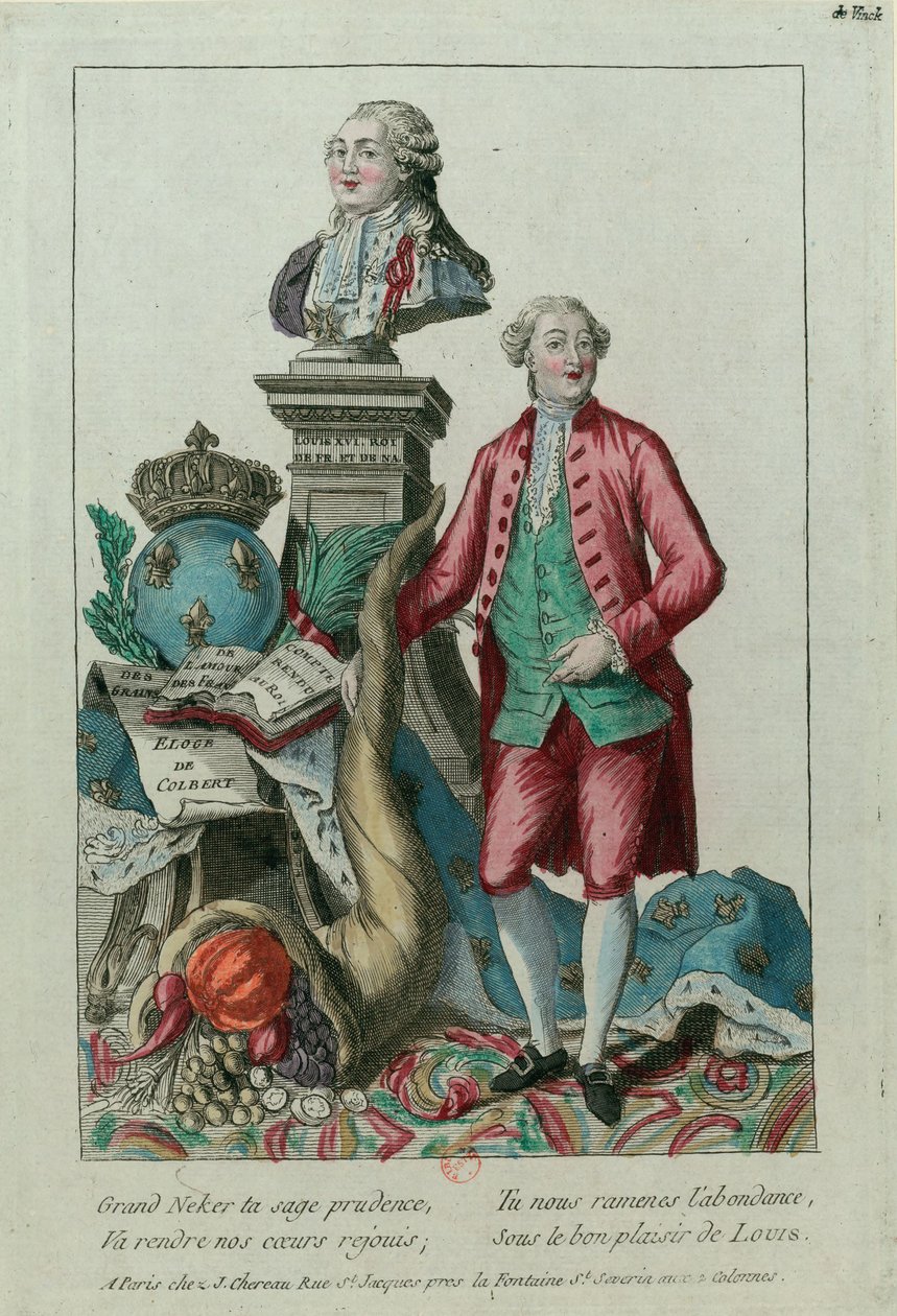 Porträt von Jacques Necker 1732-1804 von Unbekannt