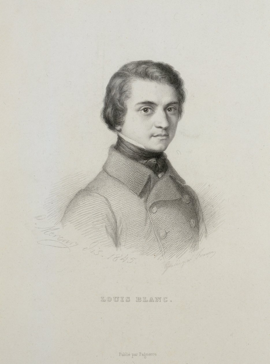 Porträt von Louis Blanc 1811-1882, 1845 von Unbekannt