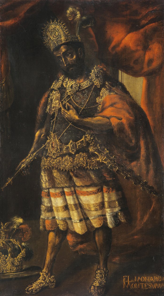 Porträt von Moctezuma II von Unbekannt