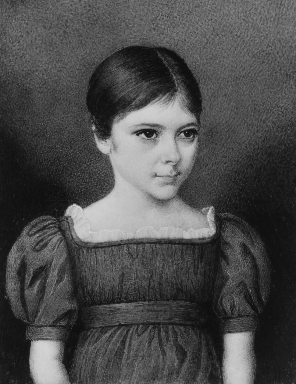 Porträt eines Mädchens, ca. 1830 von Unbekannt