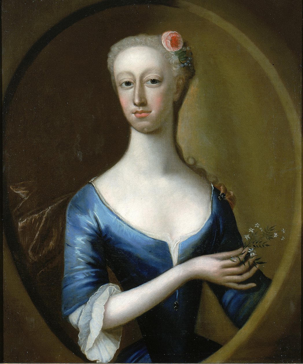 Porträt einer Dame, ca. 1740 von Unbekannt