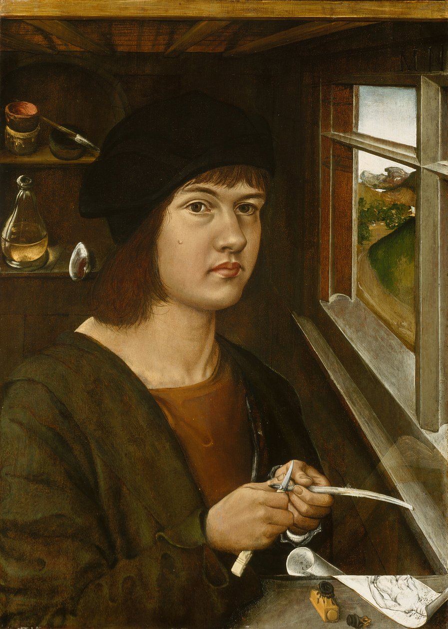 Porträt eines jungen Künstlers, ca. 1500 von Unbekannt