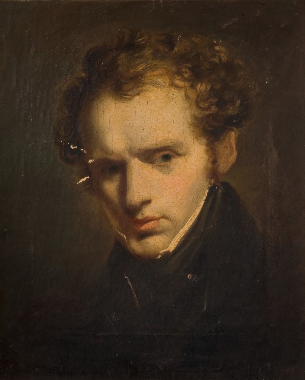 Porträt eines jungen Mannes, 1840 von Unbekannt