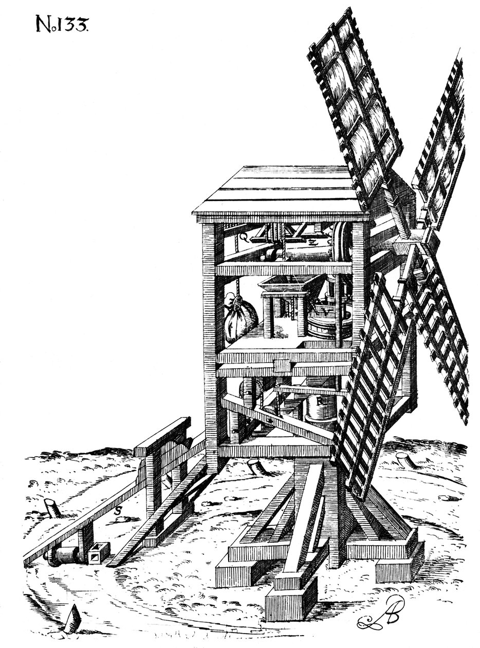Bockwindmühle, 1620 von Unbekannt