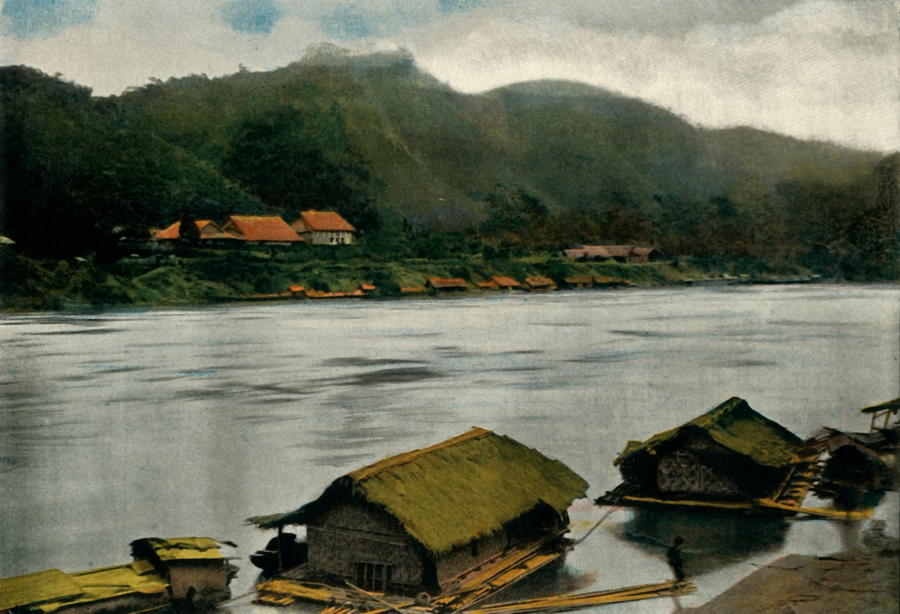 Poste De Trai-Hut, Pfahlbau, 1900 von Unbekannt