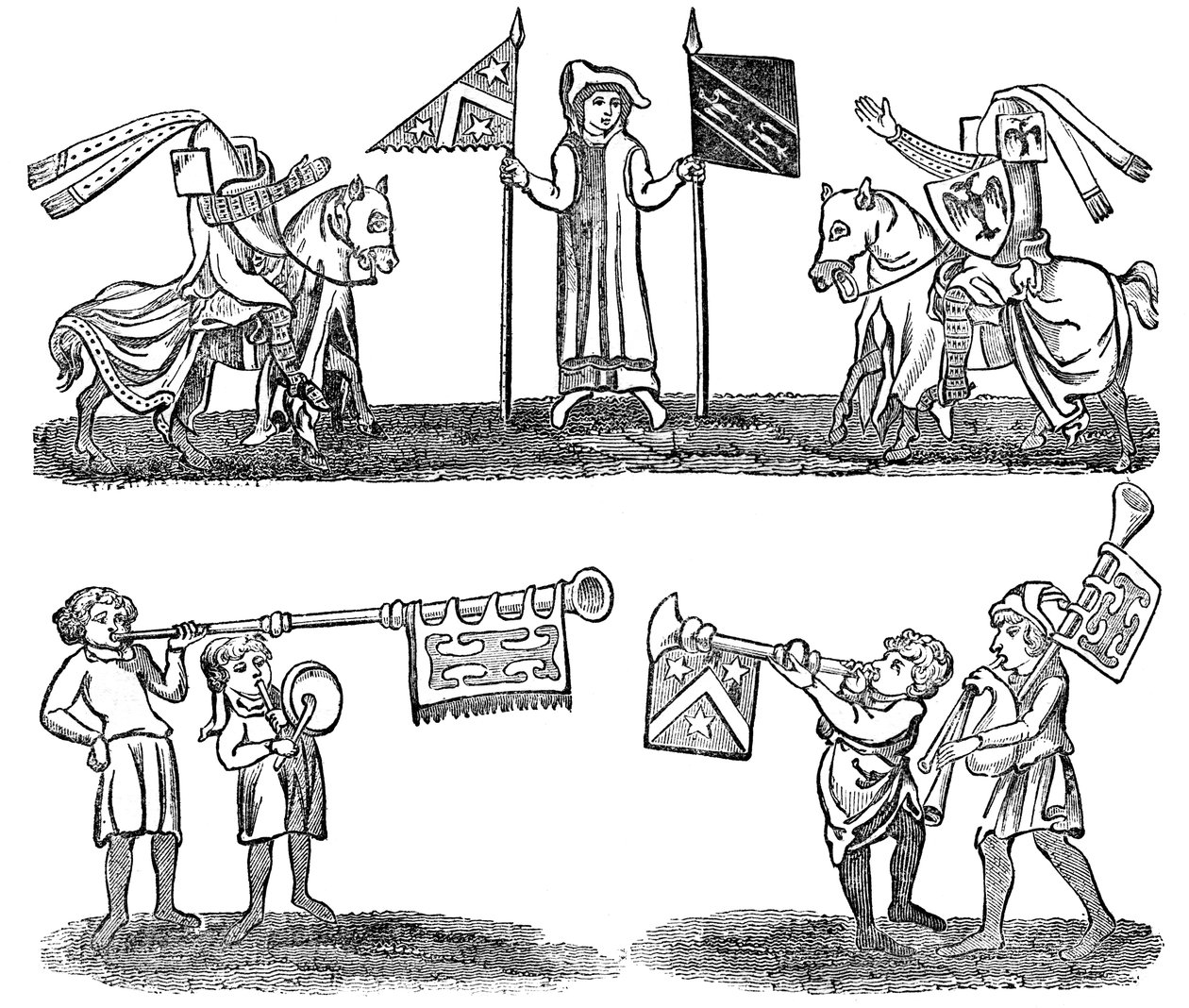 Vorbereitung auf ein Turnier, 1833 von Unbekannt