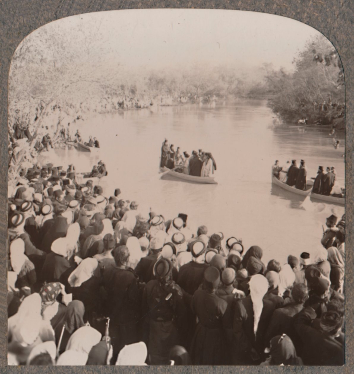 Priester segnen den Jordan, ca. 1900 von Unbekannt