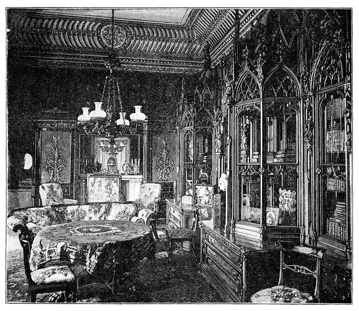 Musikzimmer von Prinz Albert, Buckingham Palace, 1900 von Unbekannt