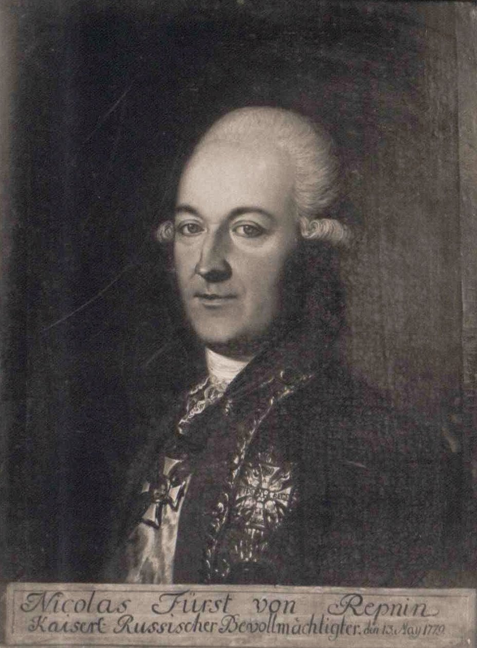 Prinz Nikolai Vasilyevich Repnin 1734-1801, 18. Jahrhundert von Unbekannt