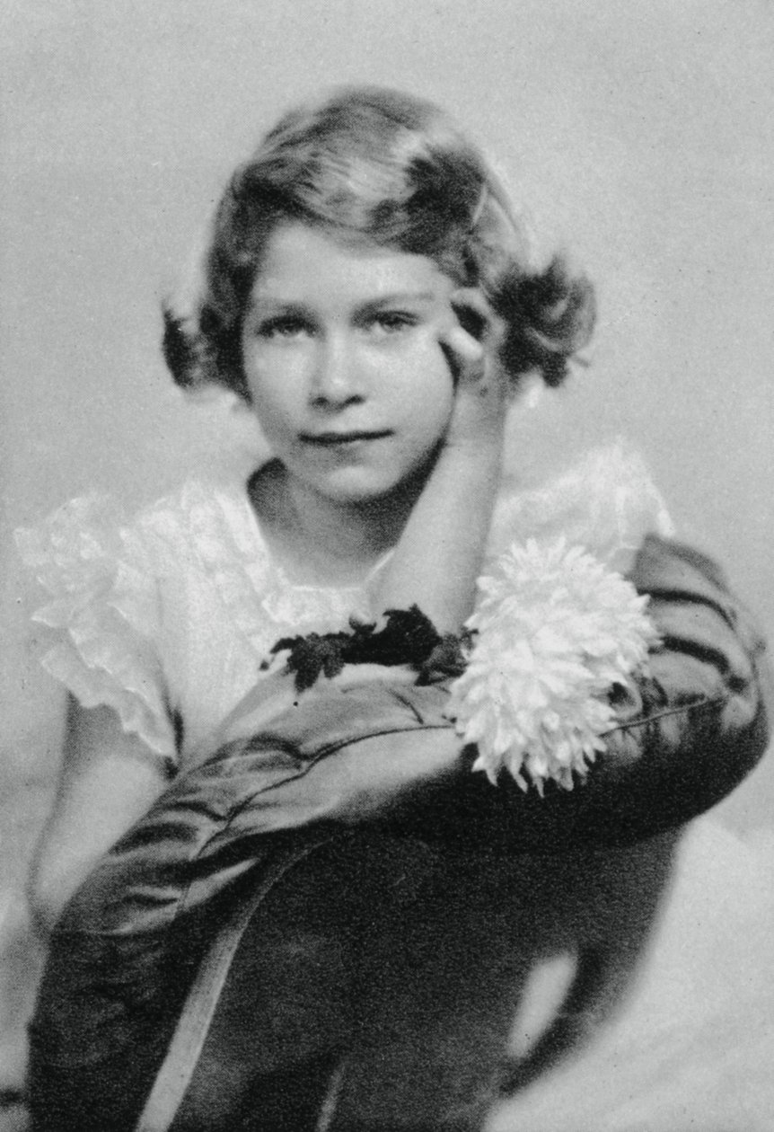 Prinzessin Elizabeth im Alter von neun Jahren von Unbekannt