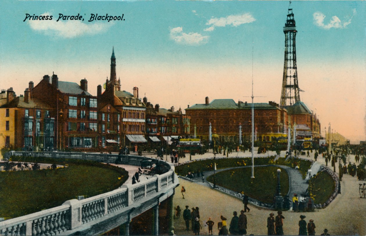 Princess Parade, Blackpool, ca. 1915 von Unbekannt