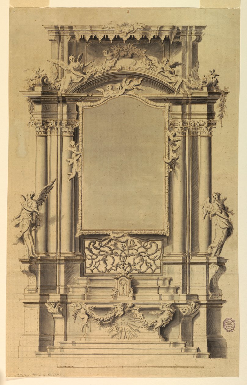 Entwurf für einen Altar von Unbekannt
