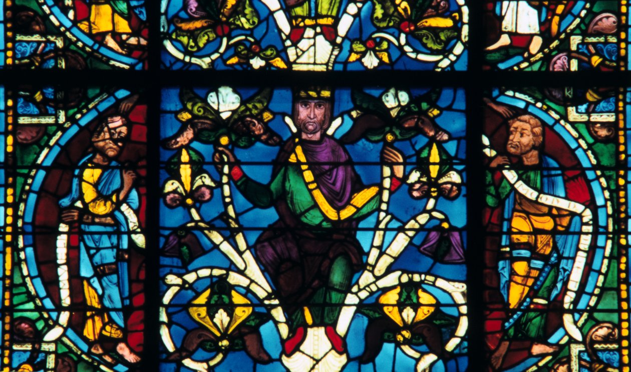 Prophet, Buntglas, Kathedrale von Chartres, Frankreich, 1145-1155 von Unbekannt