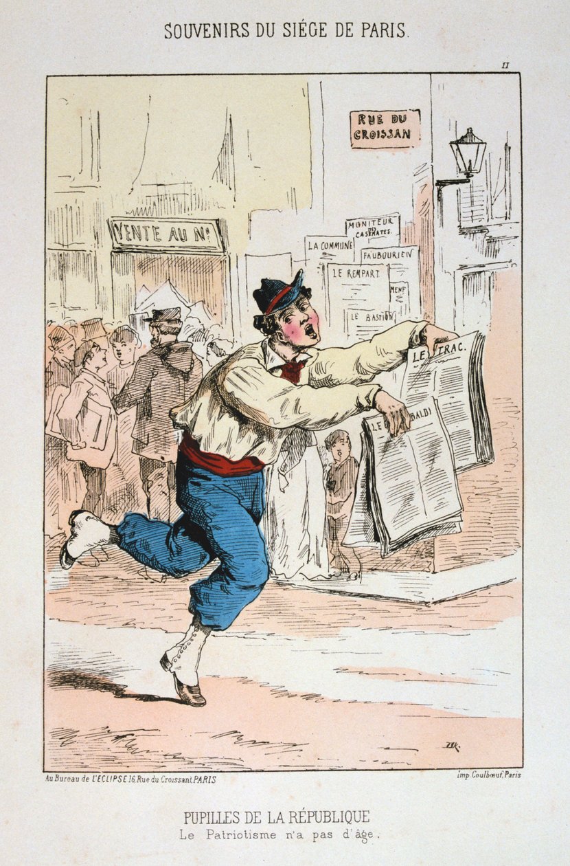 Pupilles de la République, Belagerung von Paris, 1870-1871 von Unbekannt