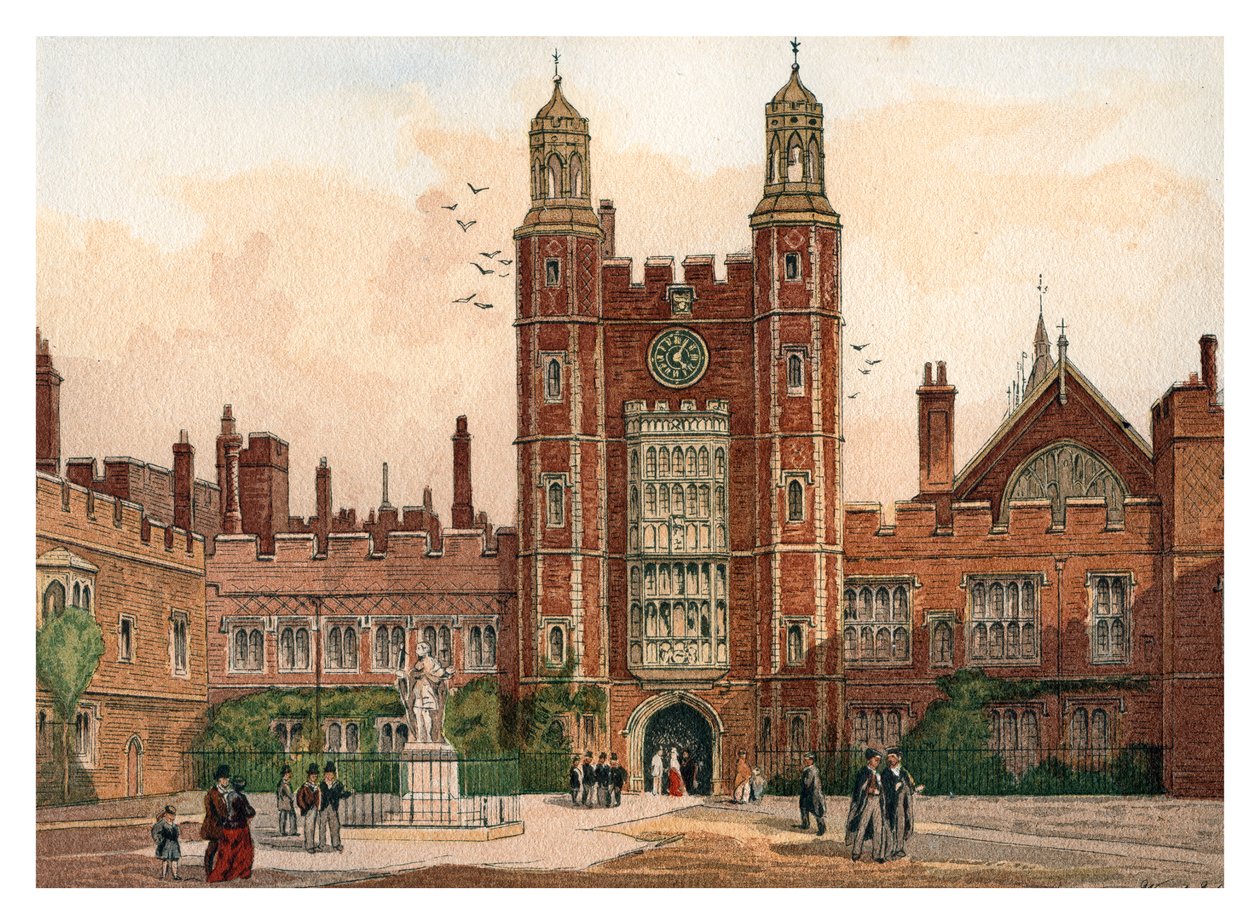 Innenhof des Eton College, 1880 von Unbekannt