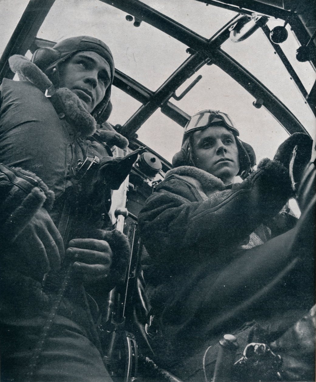 RAF-Bomberpilot und zweiter Pilot, 1941 von Unbekannt