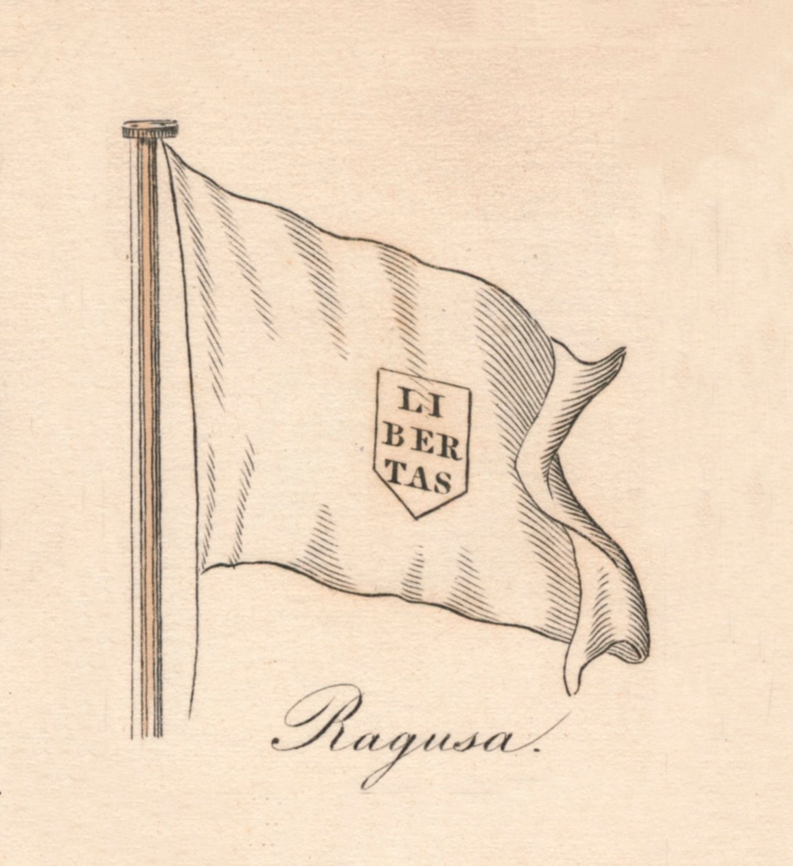 Ragusa, 1838 von Unbekannt