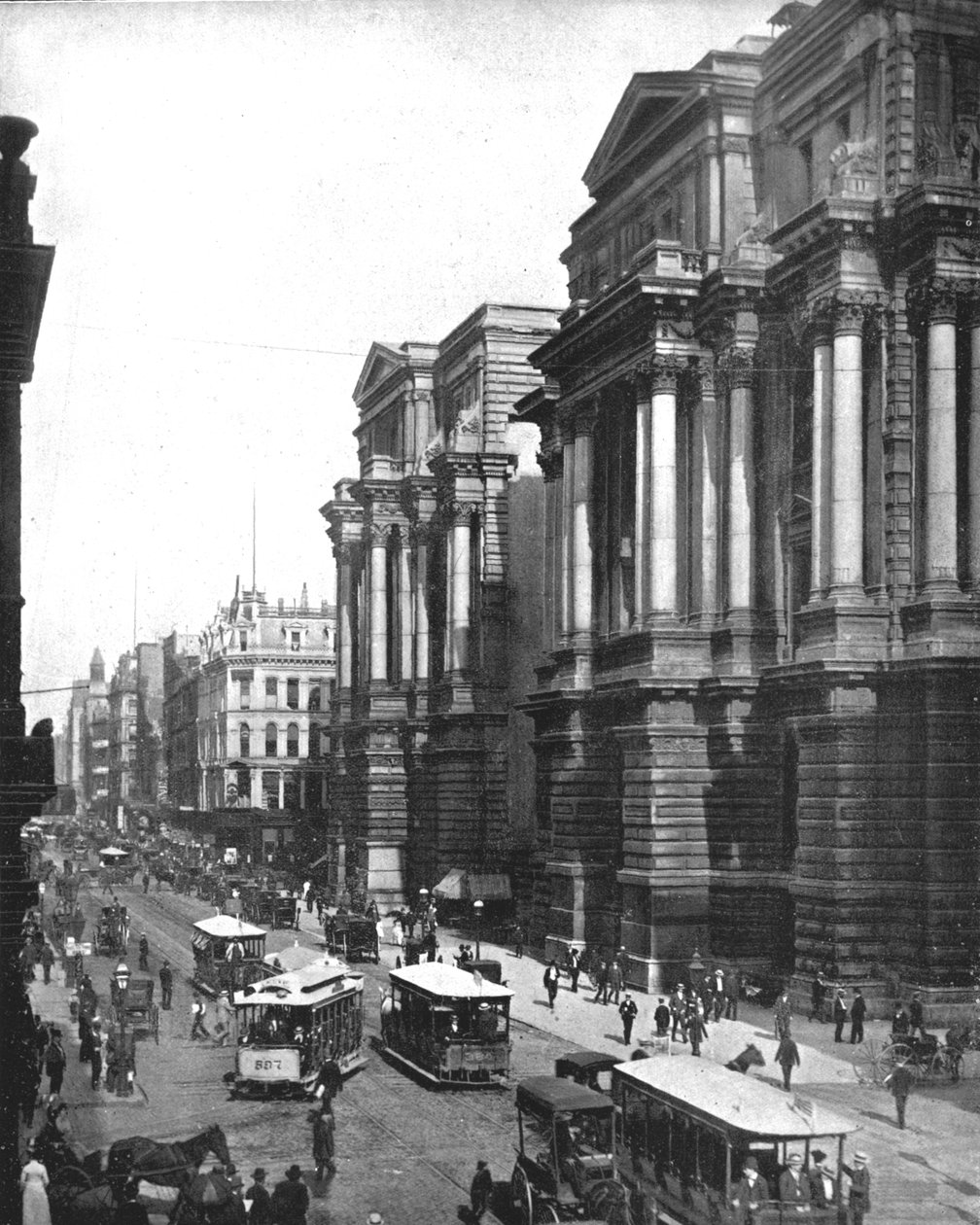 Randolph Street, Chicago, Illinois, USA, ca. 1900 von Unbekannt