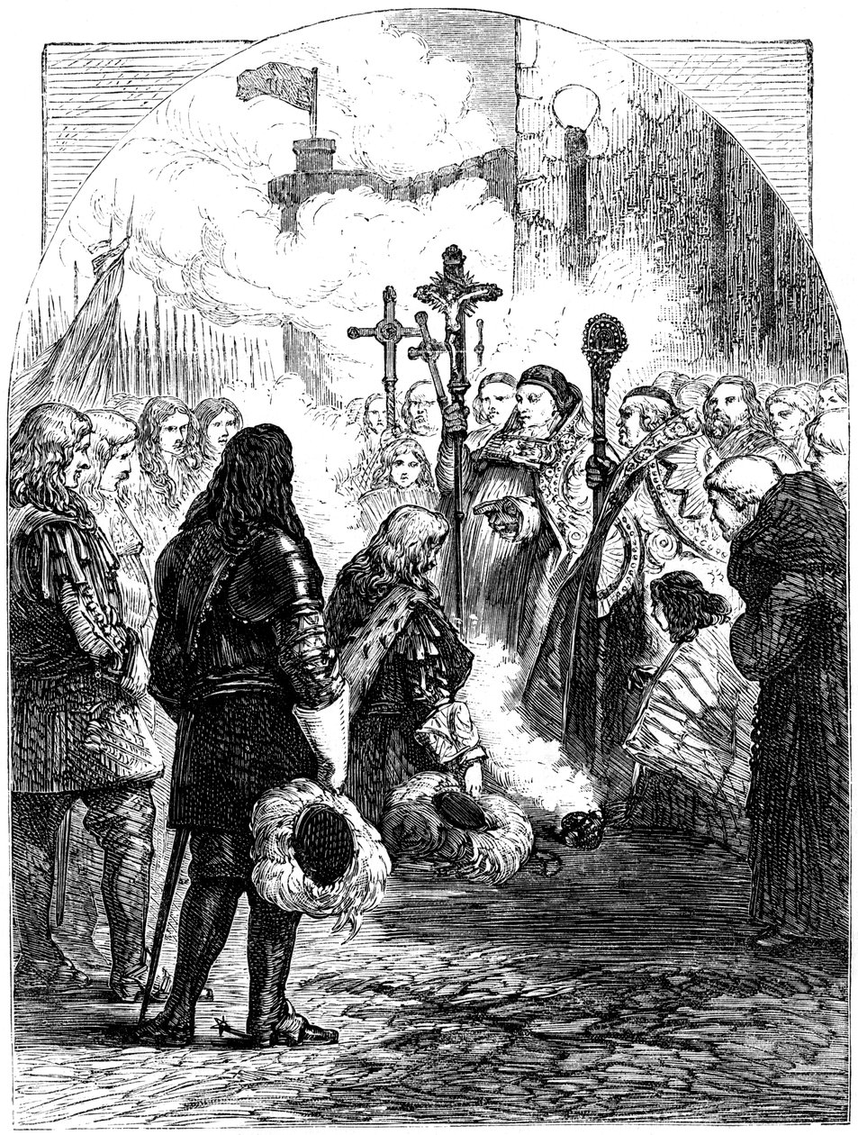 Empfang von James II. in Dublin von Unbekannt