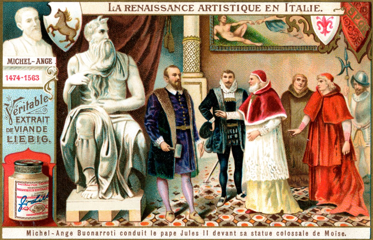 Renaissance-Kunst in Italien: Michelangelo, ca. 1900 von Unbekannt