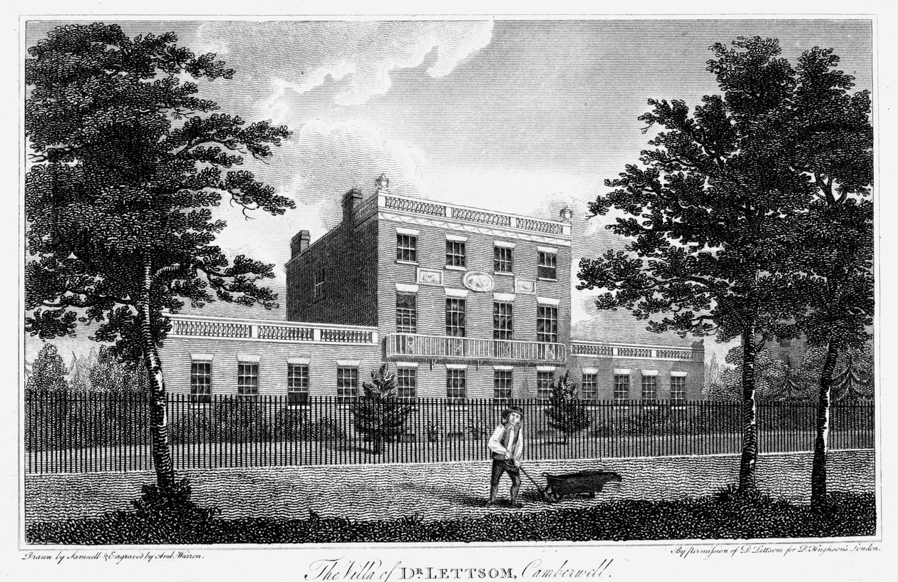 Residenz von John Coakley Lettsom, Camberwell, London, 1817 von Unbekannt