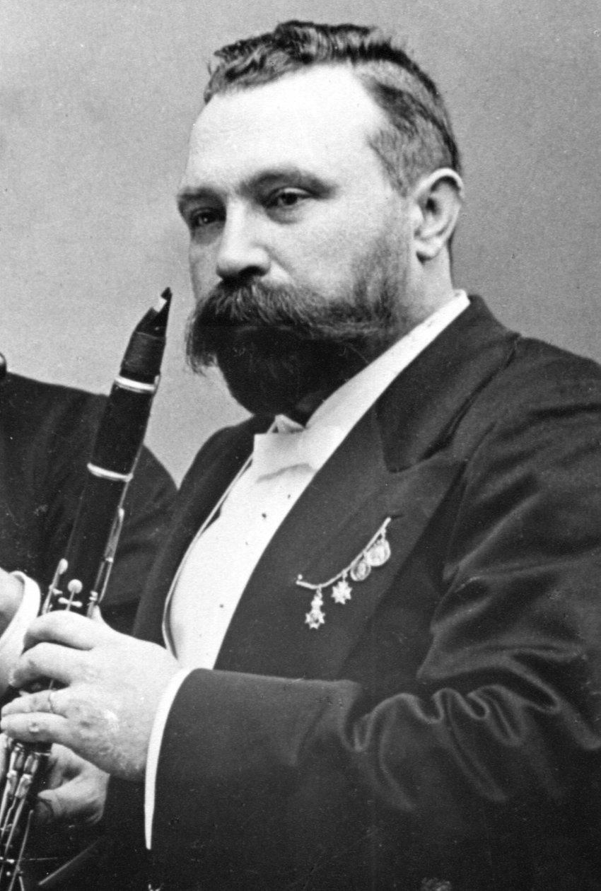 Richard Mühlfeld, deutscher Klarinettist, 1890er Jahre von Unbekannt
