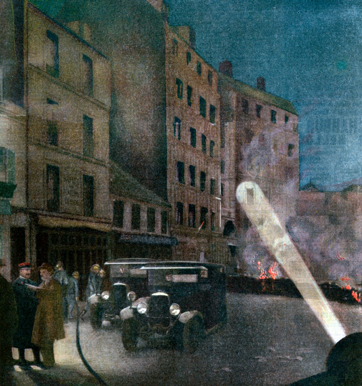 Aufruhr in der Rue Nationale, Paris, 1934 von Unbekannt