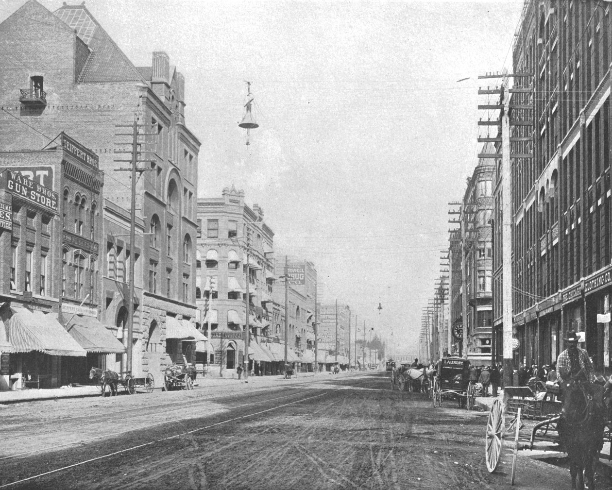 Riverside Avenue, Spokane, Washington, USA, um 1900 von Unbekannt