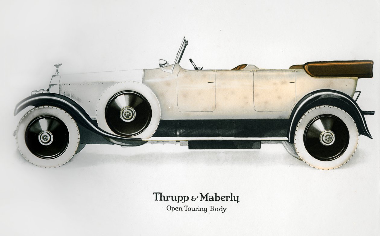 Rolls-Royce mit offenem Tourenwagen von Unbekannt