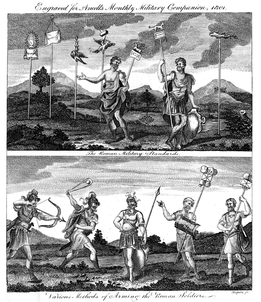 Römische Soldaten, 1801 von Unbekannt