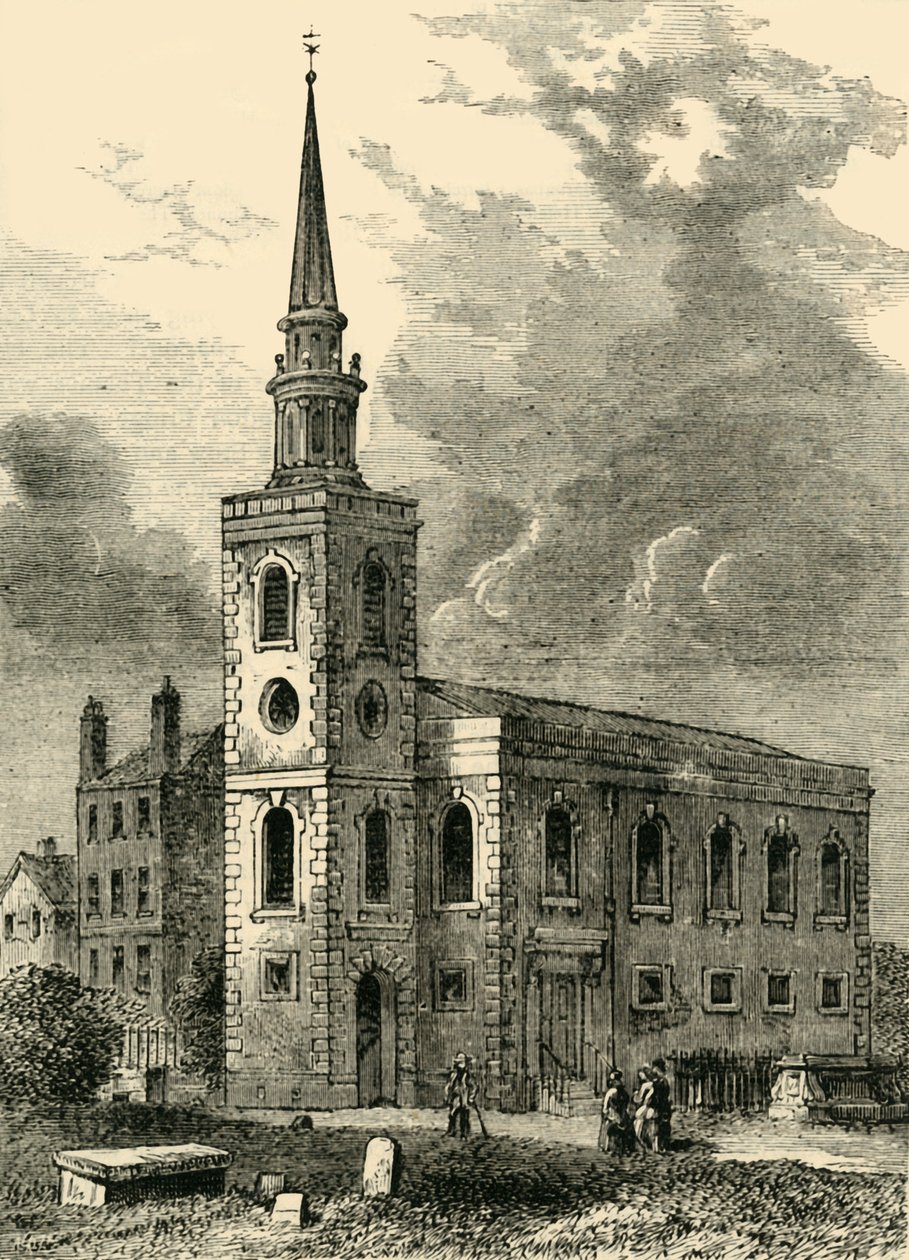 Rotherhithe Kirche, 1750, ca. 1878 von Unbekannt