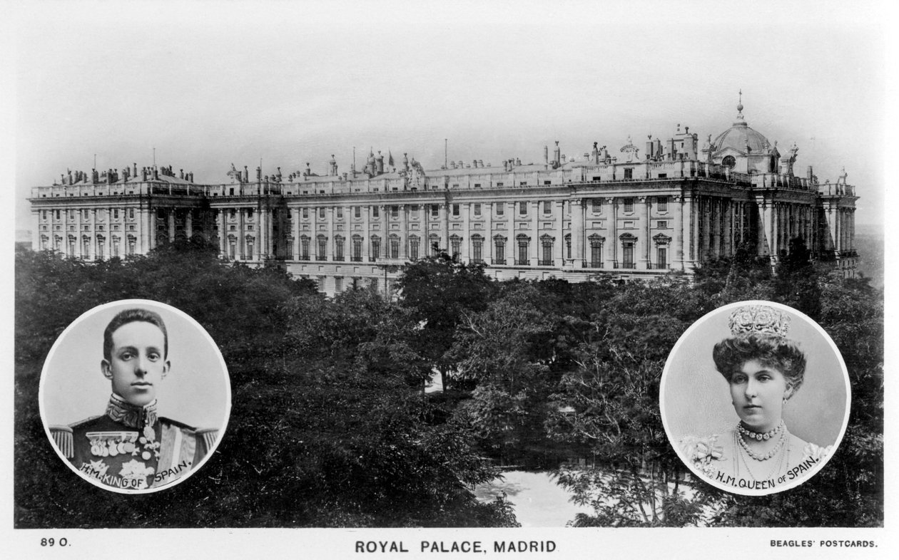 Königspalast, Madrid, Spanien, frühes 20. Jahrhundert von Unbekannt