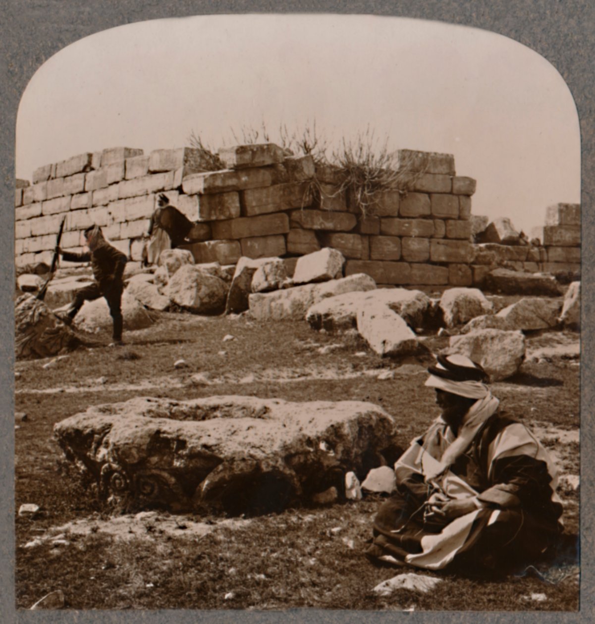 Ruinen bei Machaerus, ca. 1900 von Unbekannt