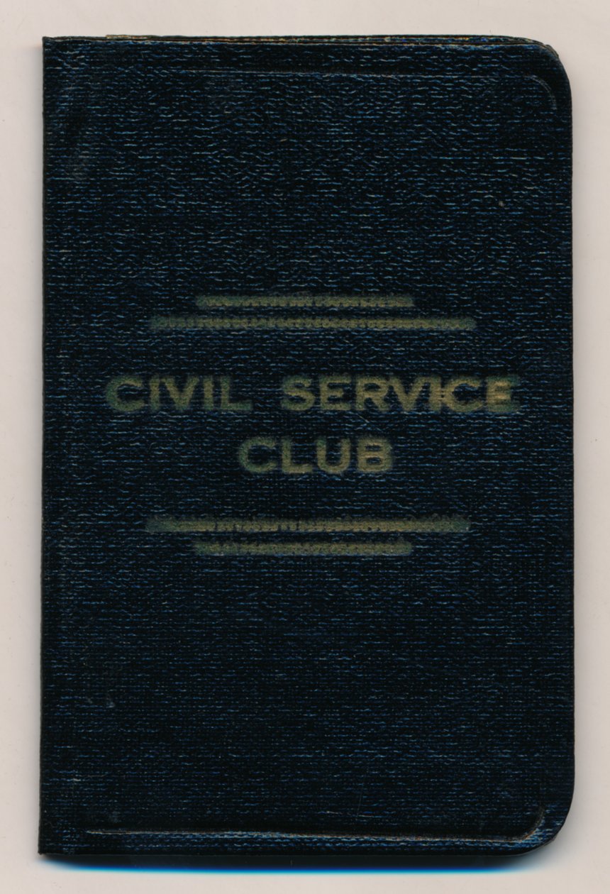 Regeln des Civil Service Clubs, ca. 1953 von Unbekannt