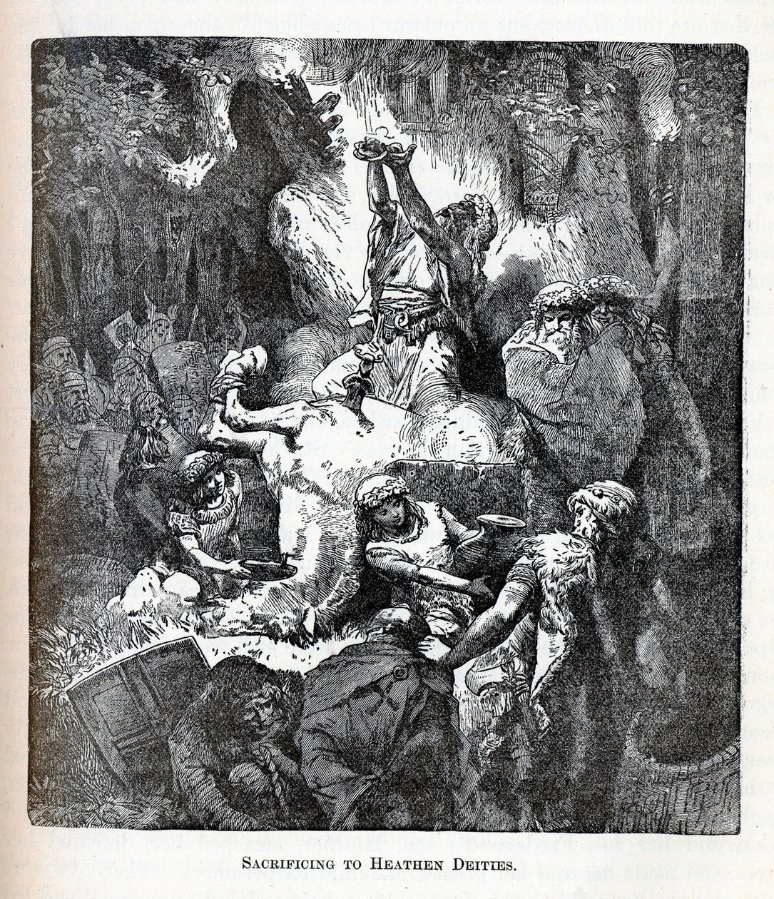 Opferung an heidnische Gottheiten, 1882 von Unbekannt