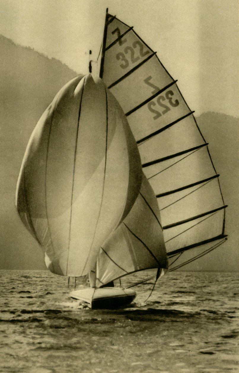 Segeln auf dem Attersee, Oberösterreich, um 1935 von Unbekannt