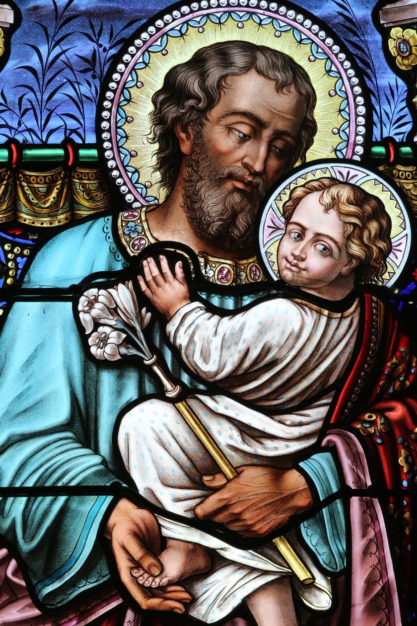 Heiliger Josef und Jesus, Bons-en-Chablais, Frankreich von Unbekannt