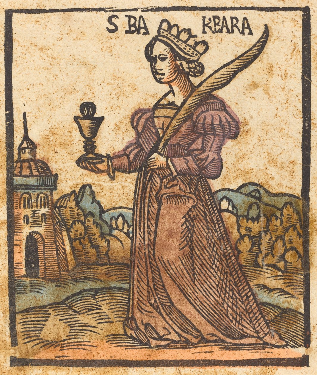 Heilige Barbara, ca. 1500 von Unbekannt
