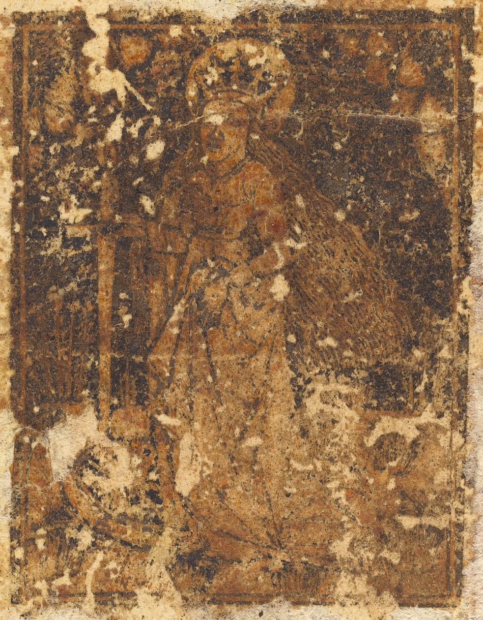 Heilige Katharina (verso) von Unbekannt