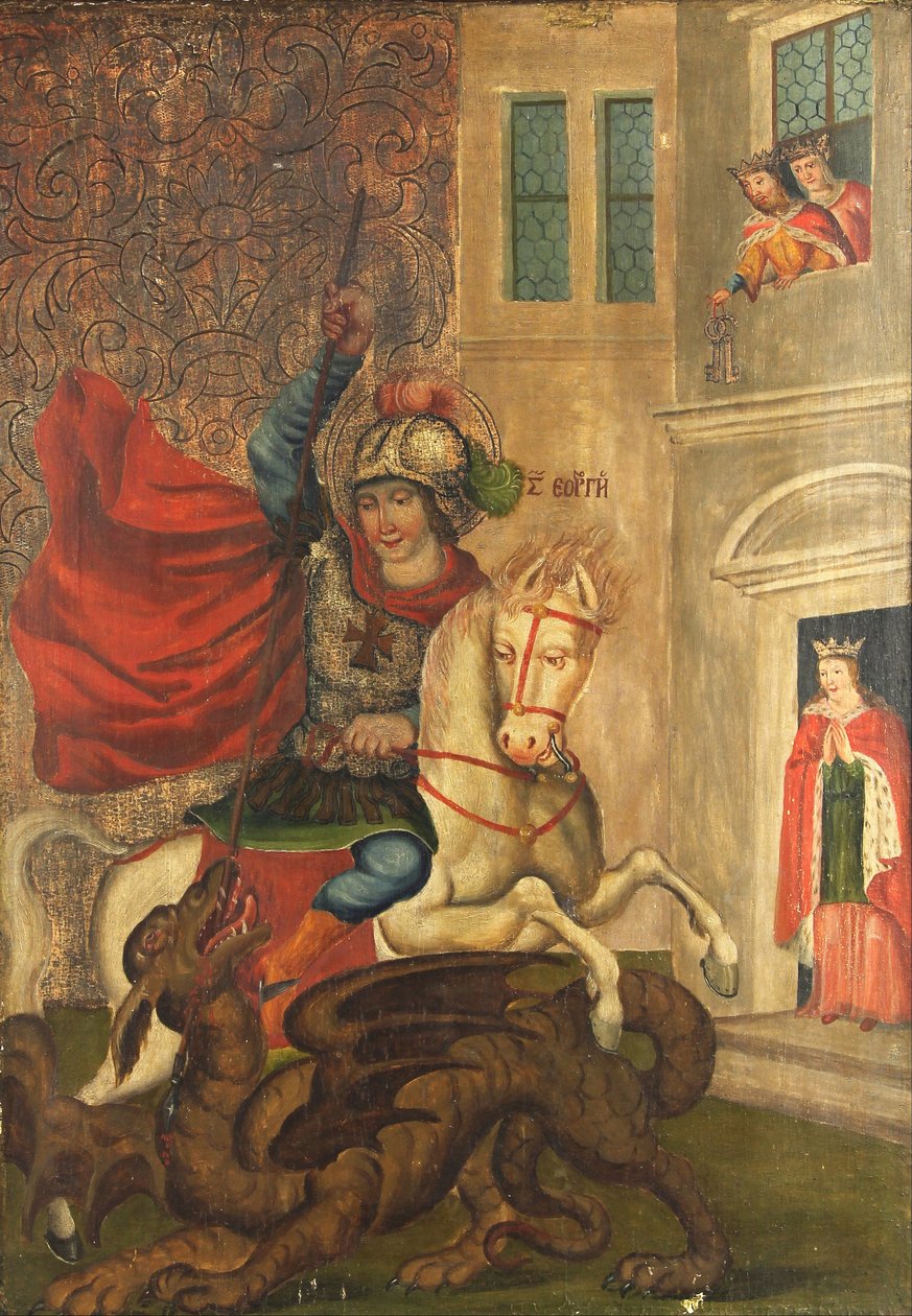Heiliger Georg und der Drache von Unbekannt