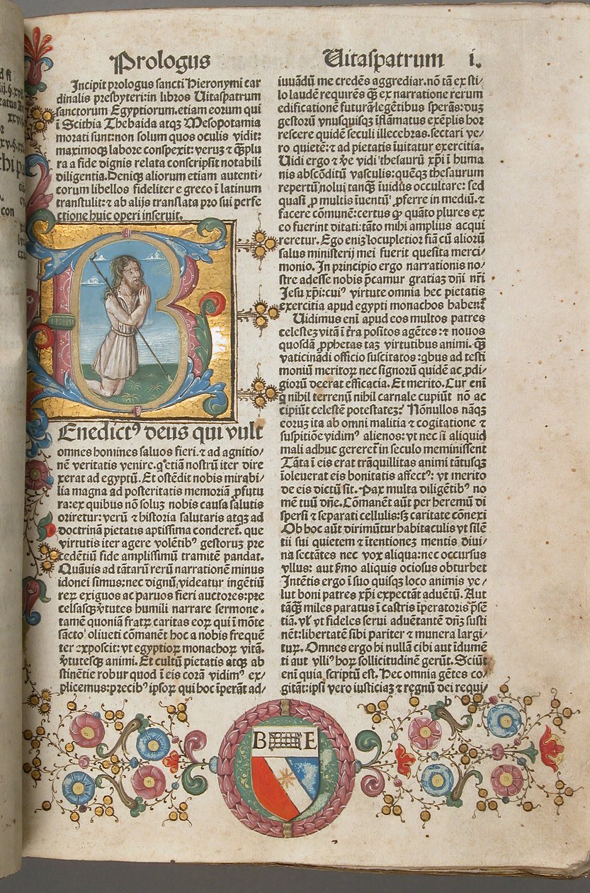 Das Leben der Väter des Heiligen Hieronymus, Italienisch, 1483 von Unbekannt