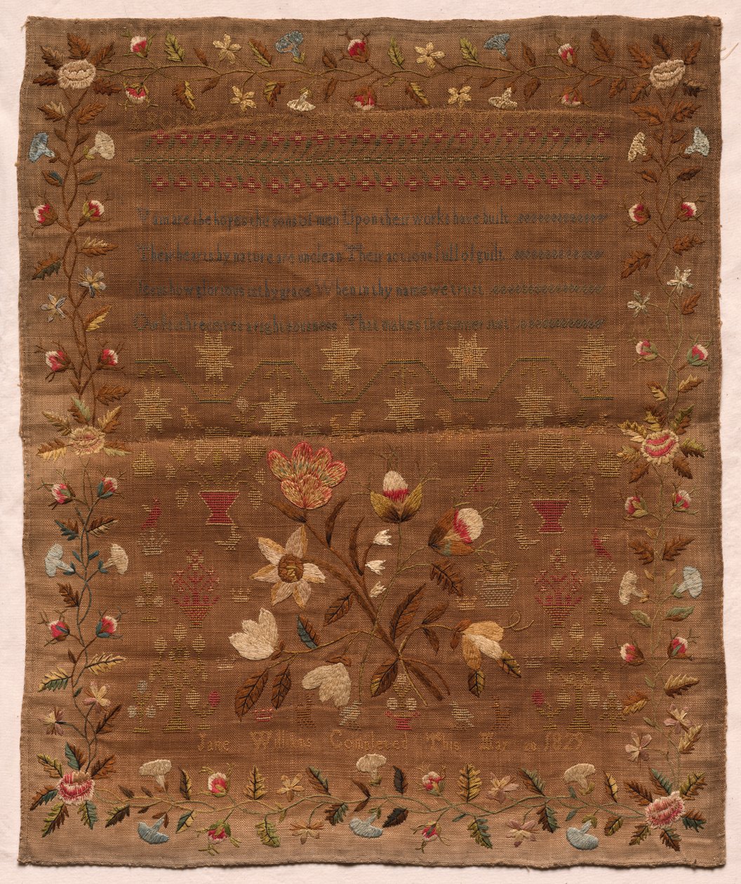 Stickerei, 1829 von Unbekannt