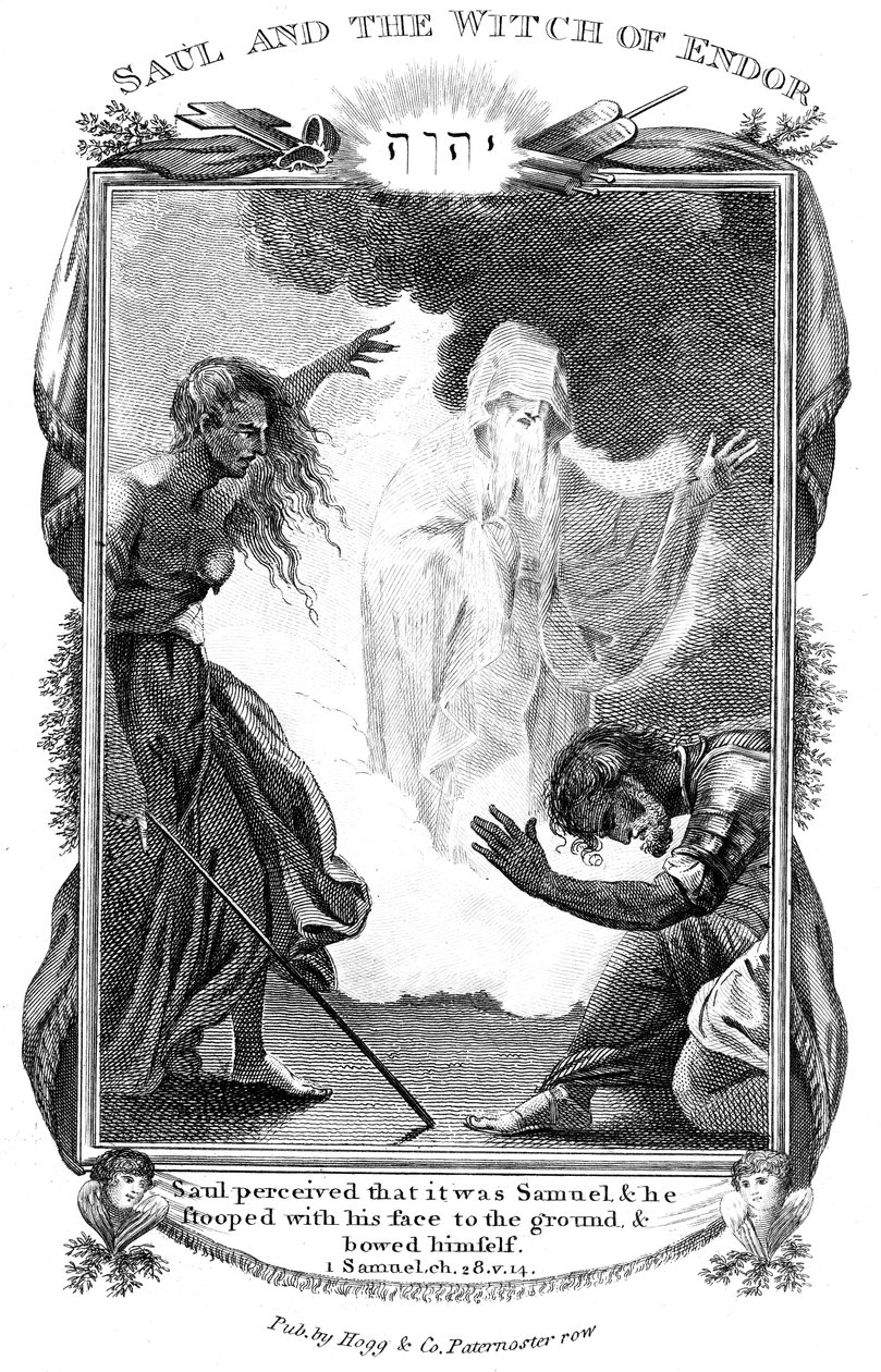 Saul und die Hexe von Endor von Unbekannt