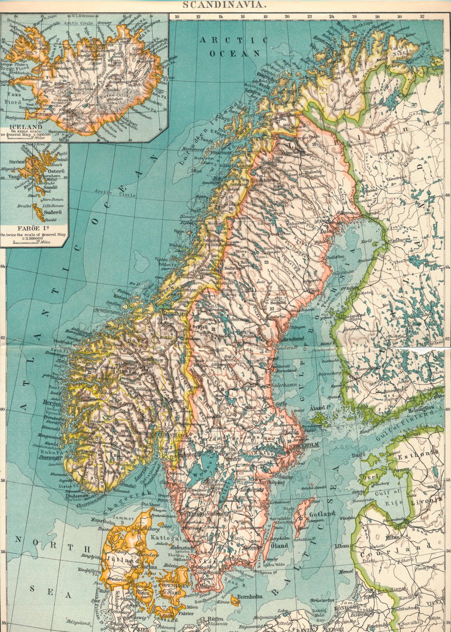Skandinavien, ca. 1906, 1907 von Unbekannt