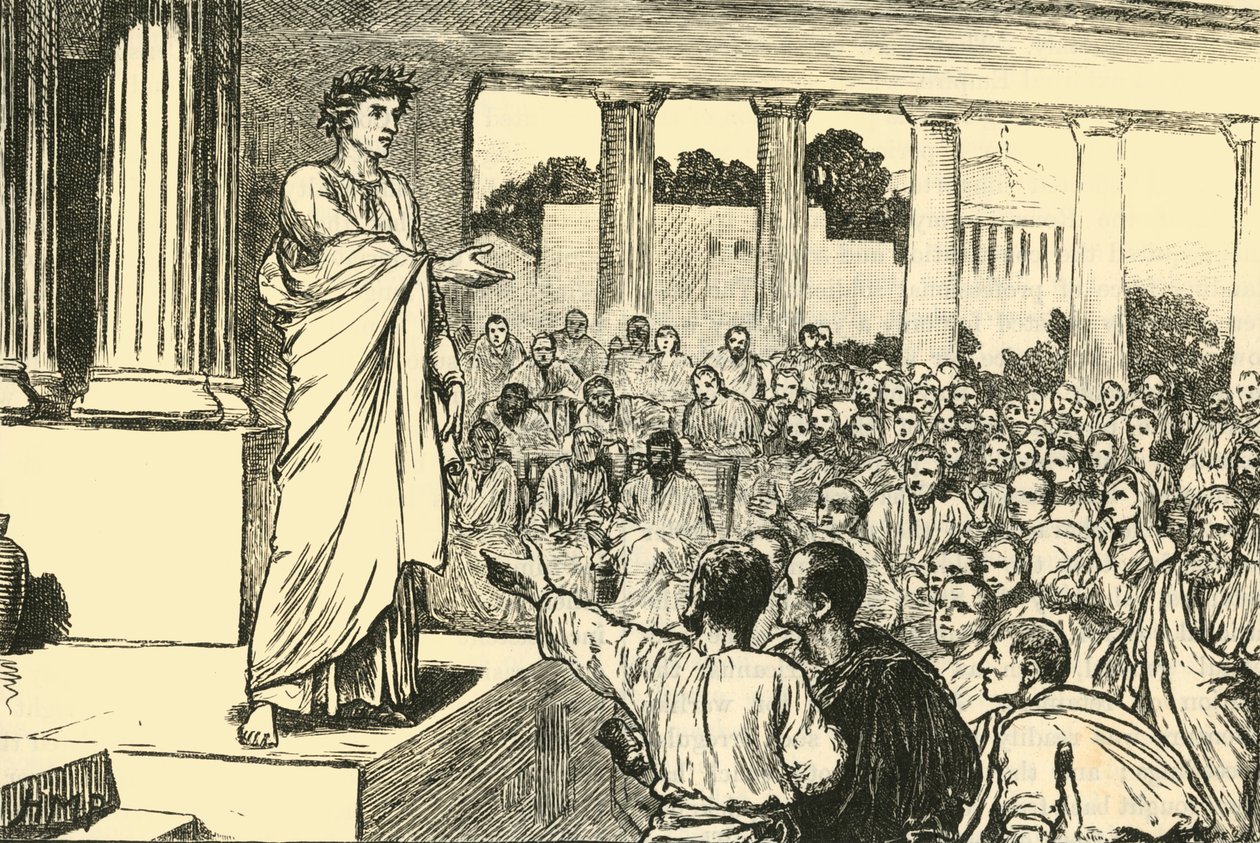 Scipios Appell an das Volk, 1890 von Unbekannt