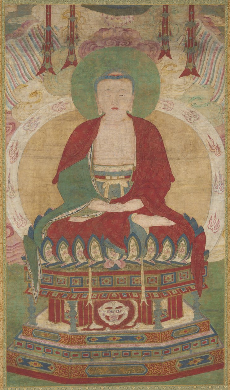 Sitzender Amitabha, späte 1500er - frühe 1600er von Unbekannt