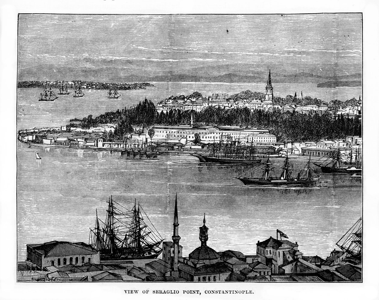 Seraglio Point, Konstantinopel, Türkei, 19. Jahrhundert von Unbekannt